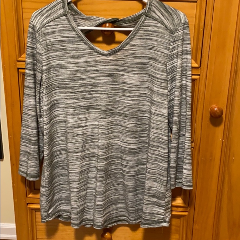 Gray and green shirt